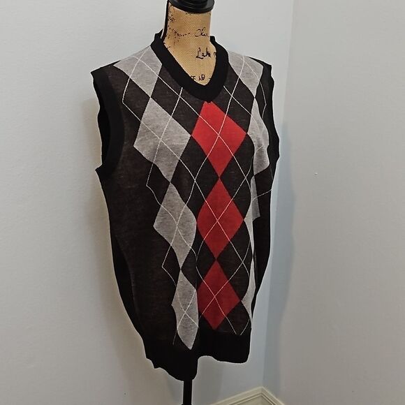 True Rock Men's argyle vest size Large - Picture 2 of 11